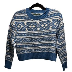 Blue and white American Eagle sweater